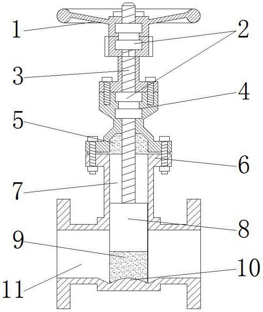 美標閘閥結(jié)構(gòu)圖 美標閘閥結(jié)構(gòu)圖